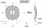 10" Spal Pull Fan Ultra Slimline