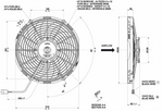 12" Spal Pull Fan Ultra Slimline