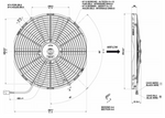 16" Spal Pull Fan Ultra Slimline