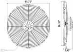 16" Spal Pull Fan Extra Power