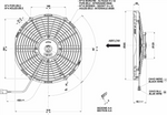 12" Spal Push Fan Ultra Slimline